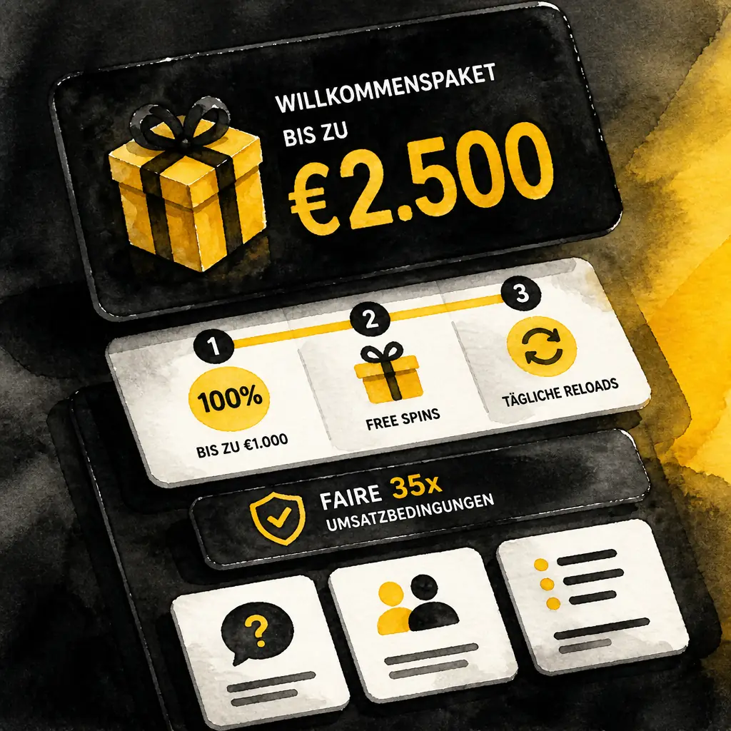 Cashwin Casino Bonus – Willkommenspaket und Aktionen visual guide for Cashwin